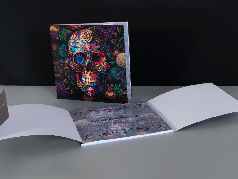 Skull Notebook with Flaps
