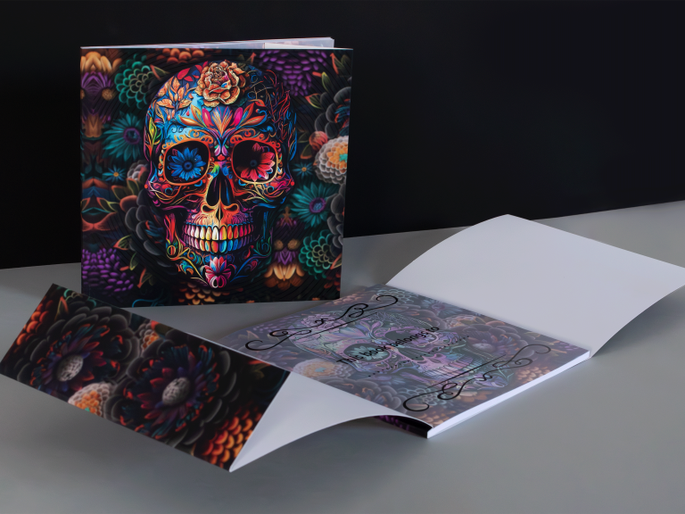 Skull Notebook with Flaps