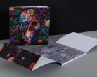 Perfect Bound Skull Notebook with Flaps