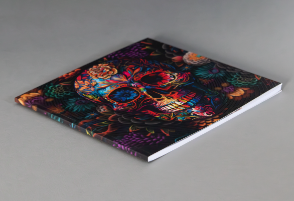 Perfect Bound Skull Notebook